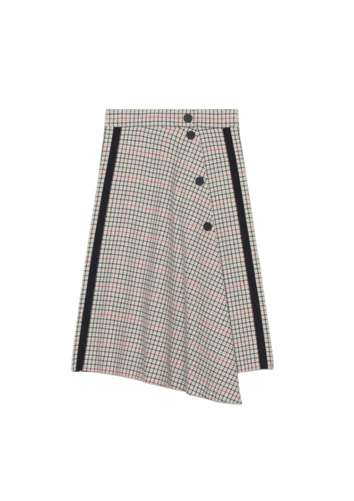 JESSIL PLAID MIDI SKIRT