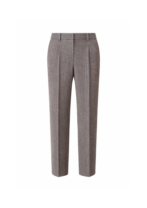 BROWN HOUNDSTOOTH TROUSERS