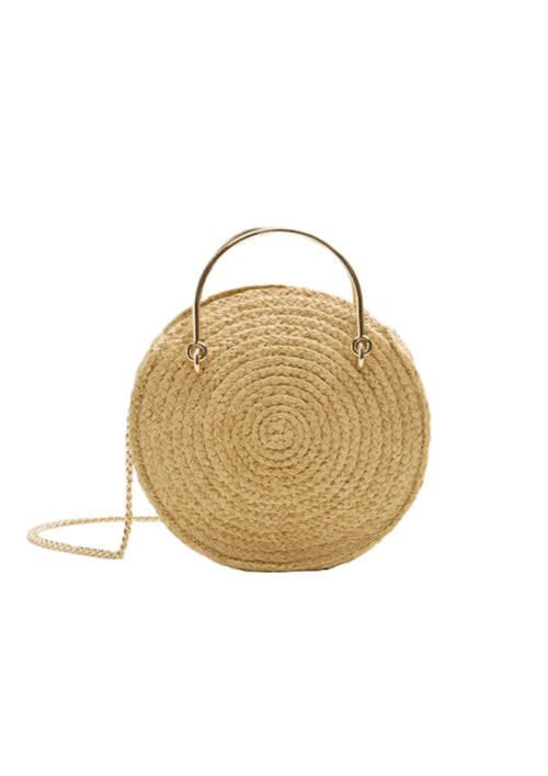 ROUND RAFFIA BAG