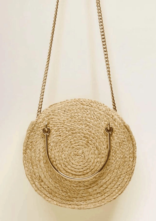 ROUND RAFFIA BAG
