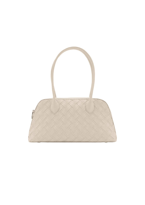 IVORY BRAIDED BOWLING BAG