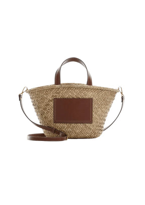 SAC EN PAILLE ET FAUX CUIR