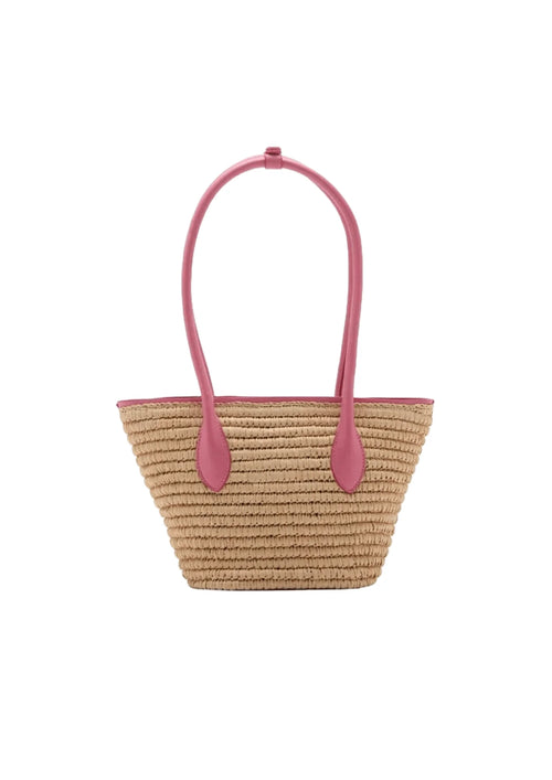 SAC PANIER ROSE