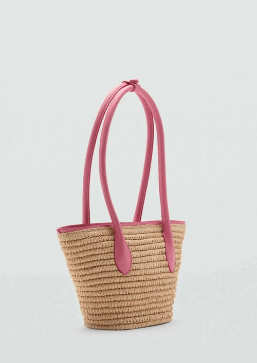 PINK BASKET BAG