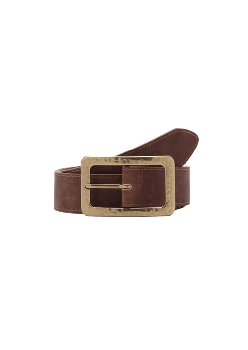BROWN TEXTURED BELT