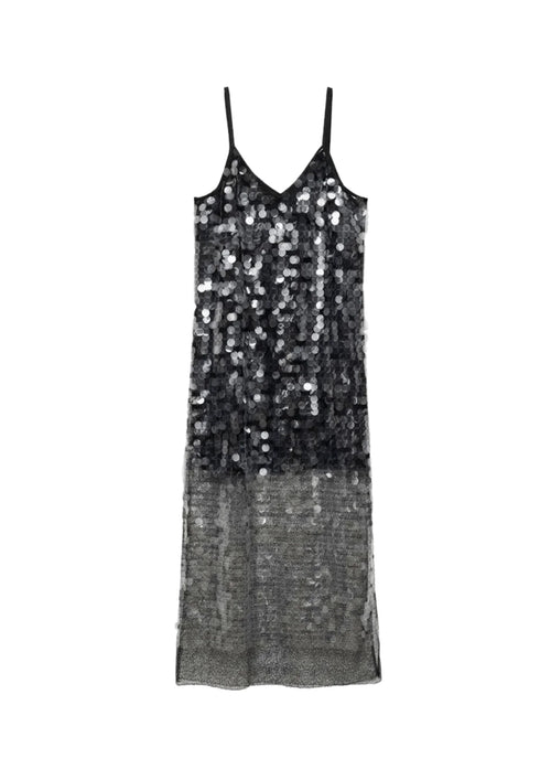 SEQUINED MIDI DRESS