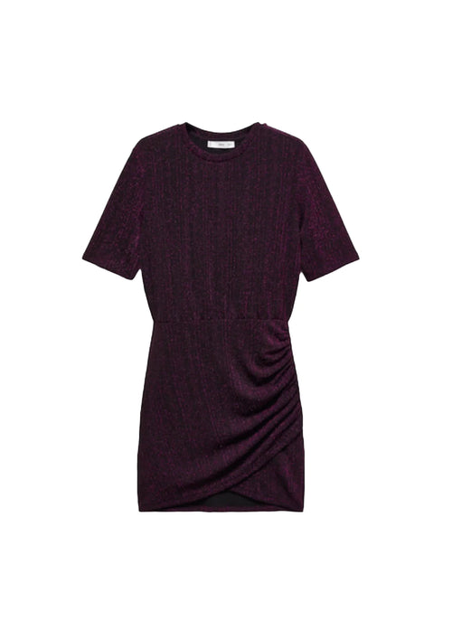 ROBE EN MAILLE LUREX VIOLET