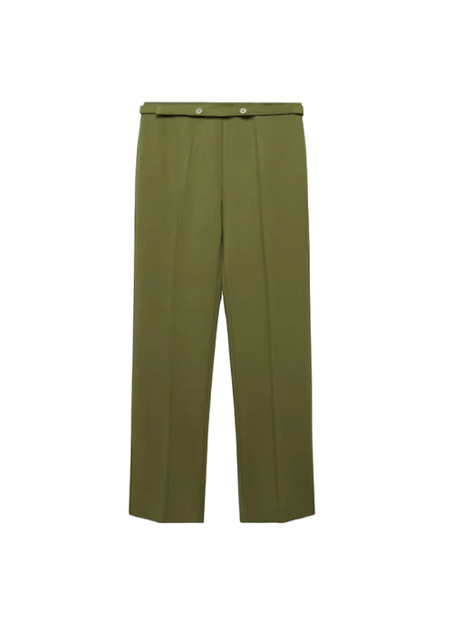 PANTALON DROIT VERT