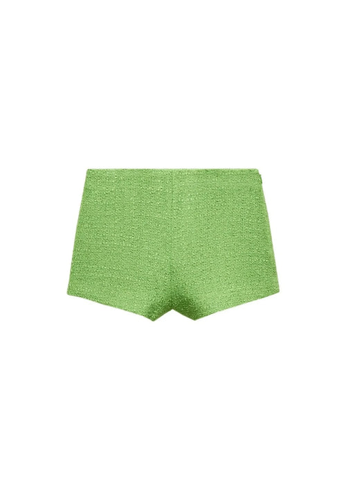 SHORT EN TWEED VERT