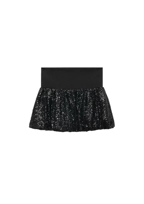 SEQUINED BALLOON MINI SKIRT