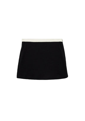 SCHWARZER TWEED-MINIROCK