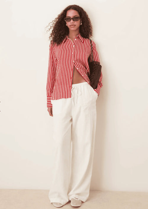 RED STRIPED SHIRT