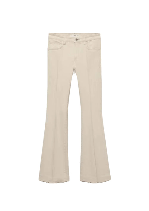 BEIGE FLARED JEANS