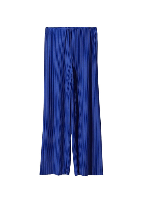 BLUE PLEATED TROUSERS