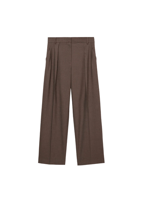 BROWN STRAIGHT TROUSERS