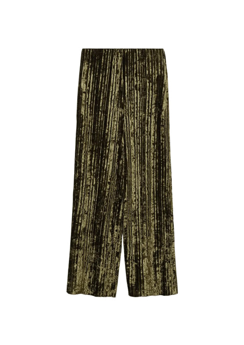 GREEN XGOGO VELVET TROUSERS