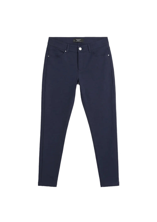 NAVY BLUE SLIM TROUSERS