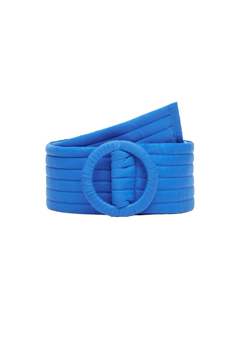 Ceinture de boucle arrondie bleue