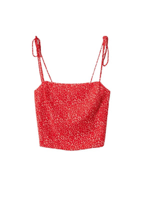 RED POLKA-DOT TOP