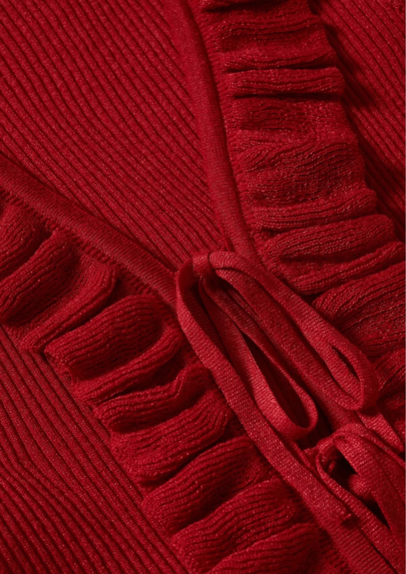 Cardigan en tricot rouge