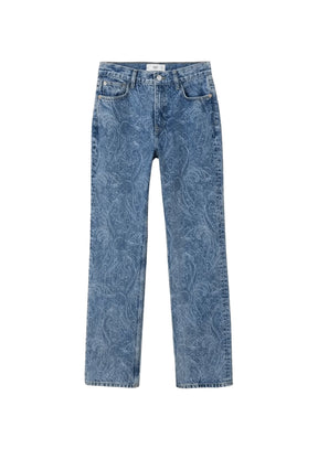 Mittlere Jeans mit geraden Leg
