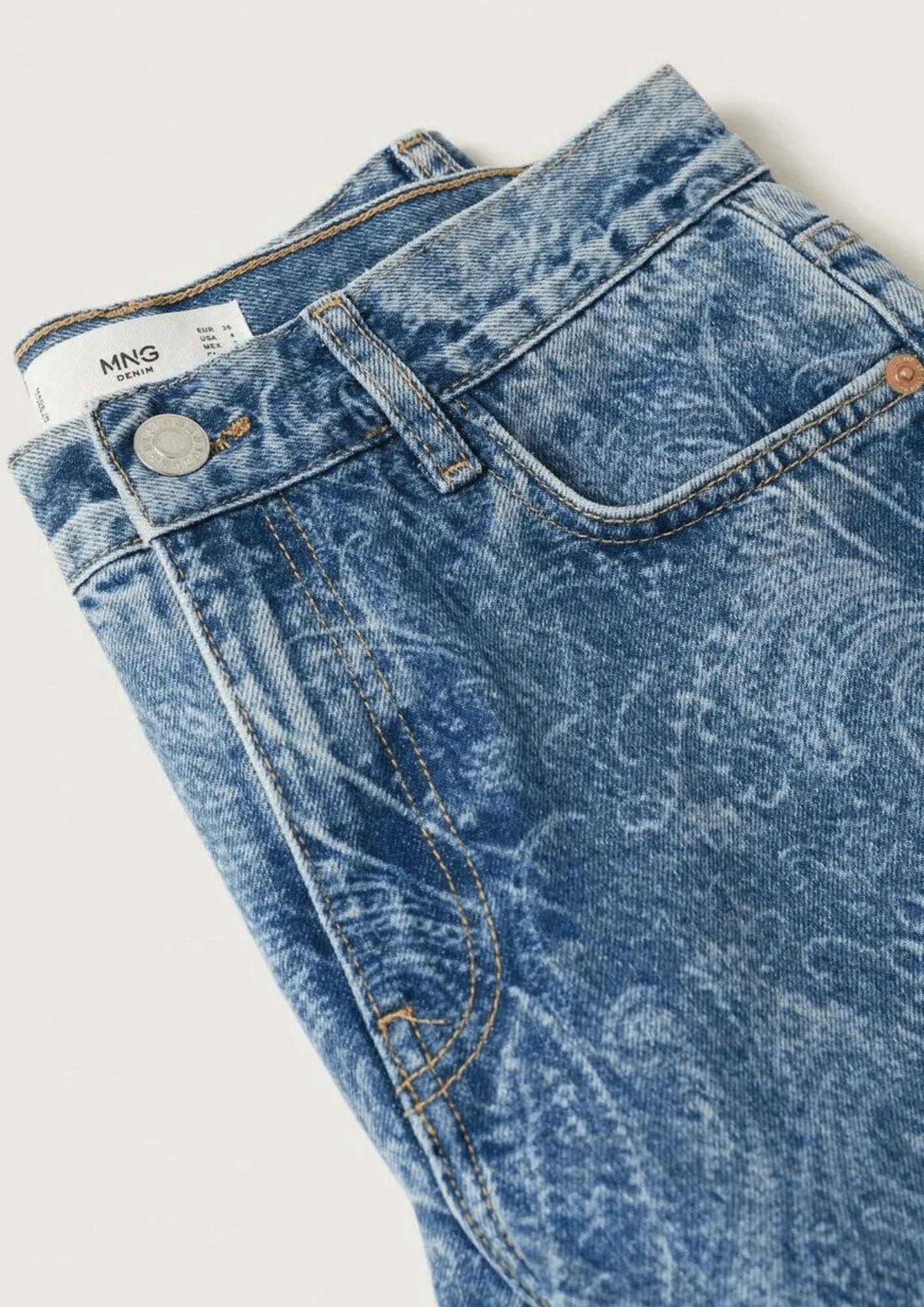 MID-RISE STRAIGHT-LEG JEANS