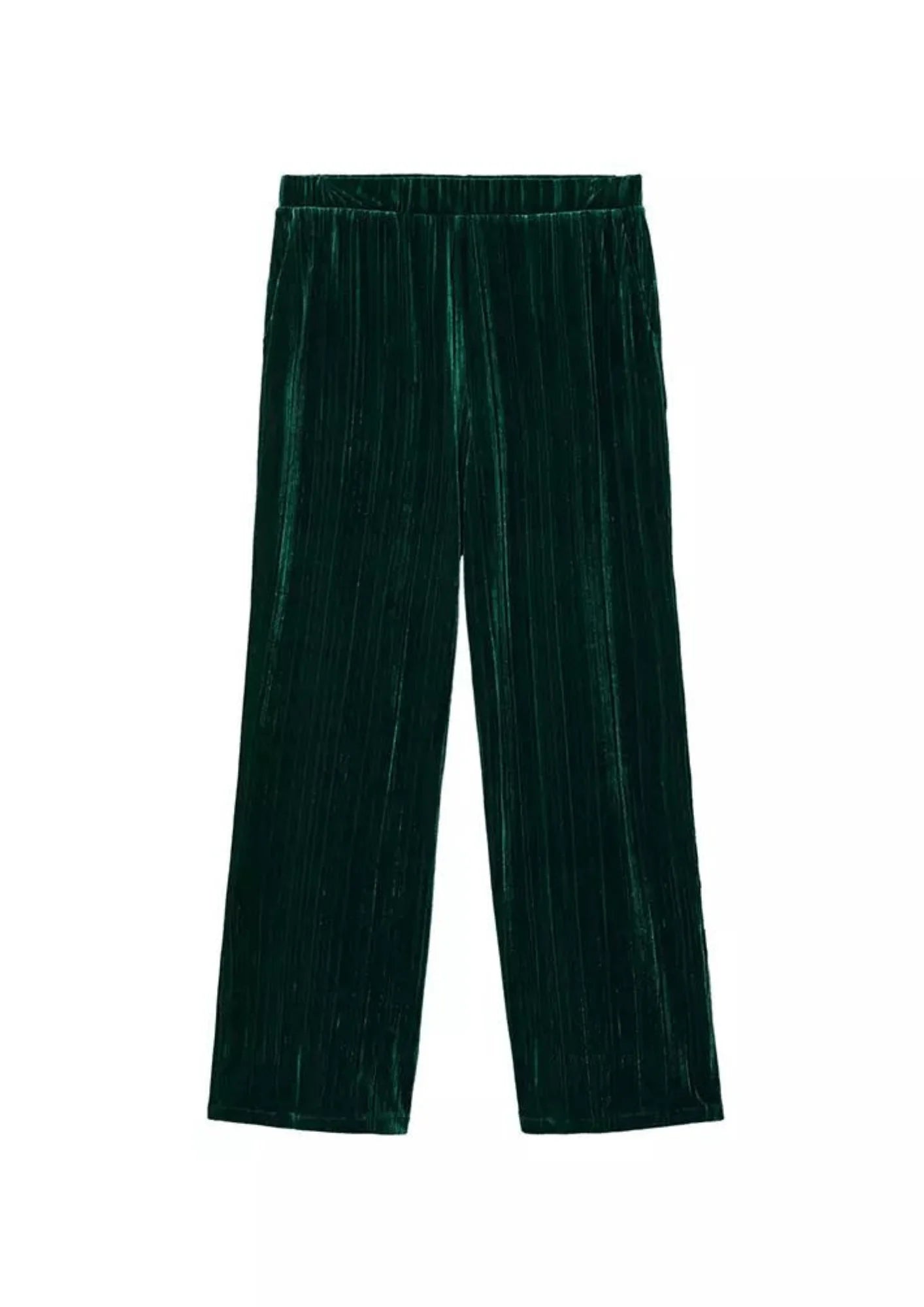 Pantalon en velours vert vert