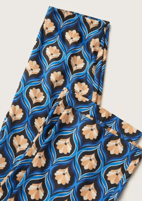Pantalon à imprimé rétro