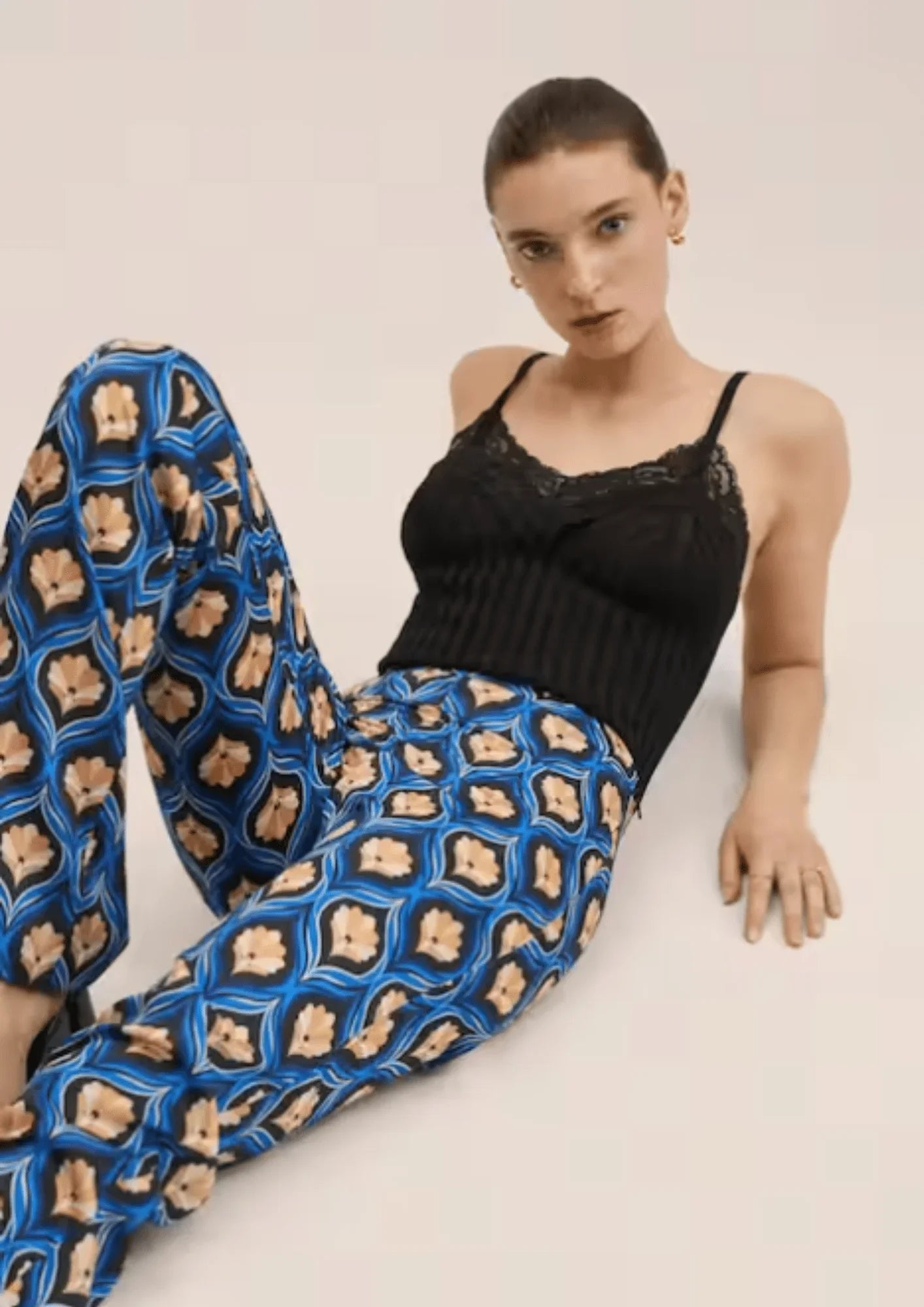 RETRO-PRINT TROUSERS