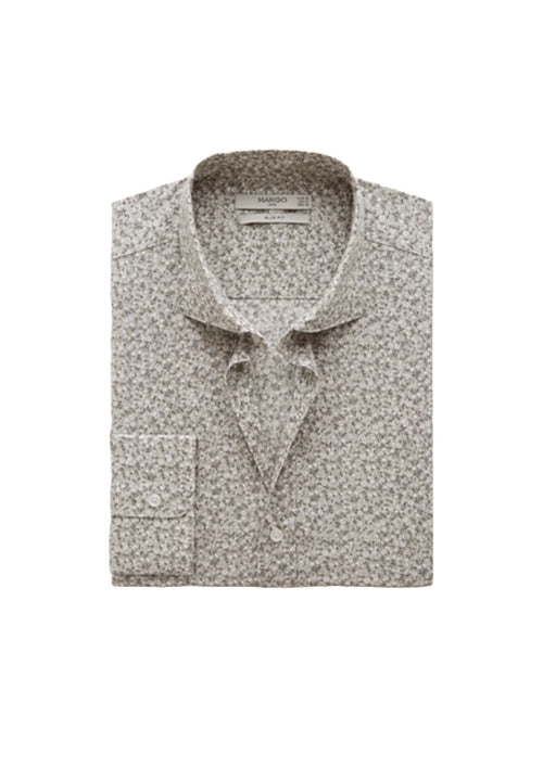 GREEN MICRO-FLOWER SHIRT