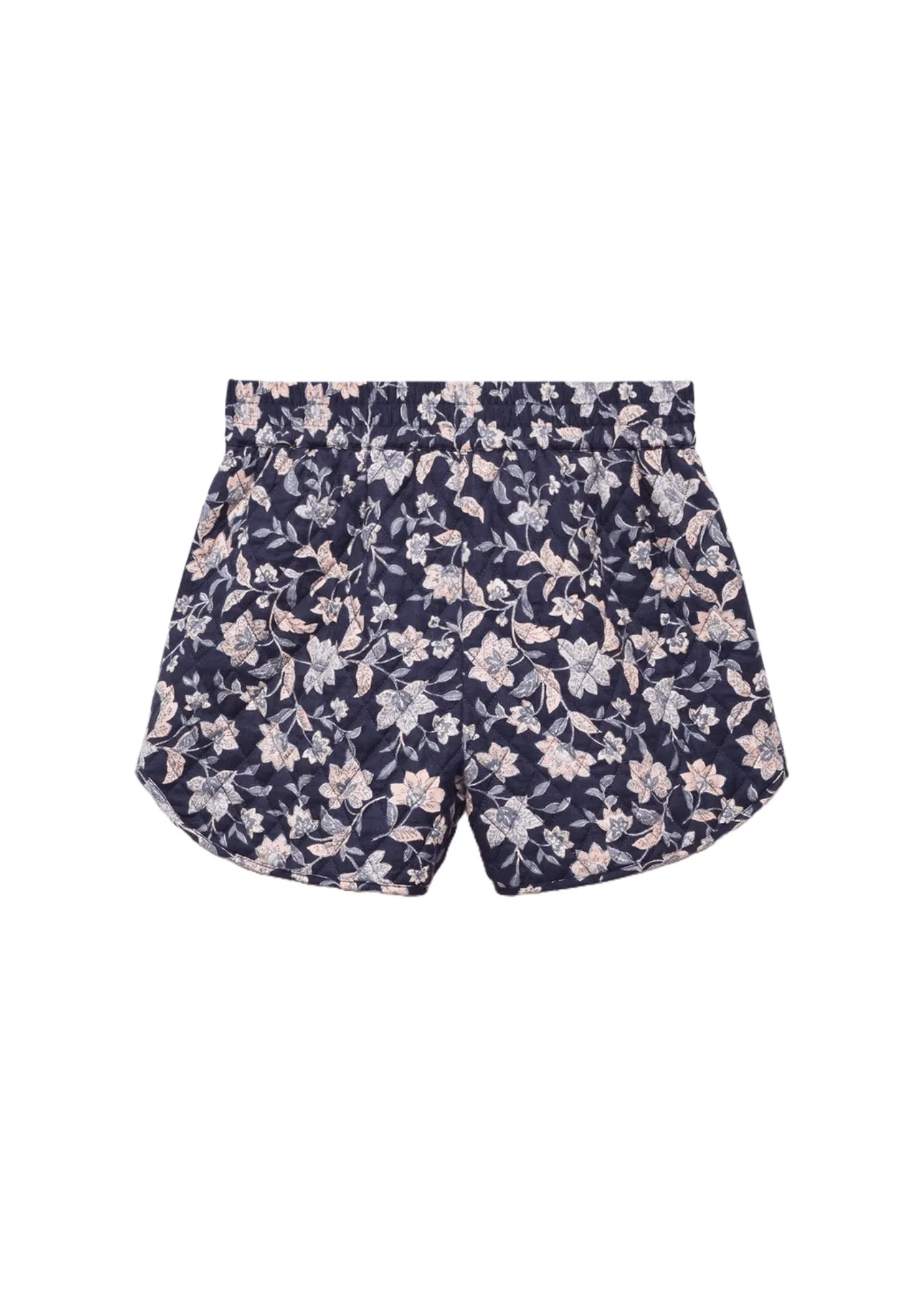FLORAL QUILTED COTTON SHORTS