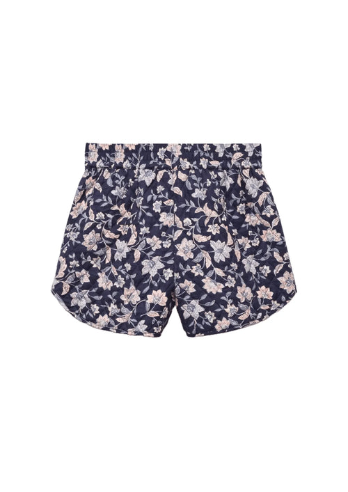 Shorts en coton matelassé floral