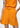 Shorts à taille haute de ceinture orange