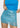 Mini jupe en tulle à paillettes bleues