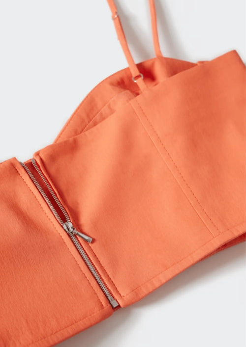 Crop top à orange