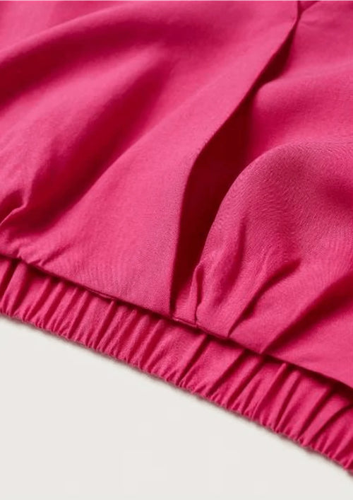 FUCHSIA CROPPED BLOUSE