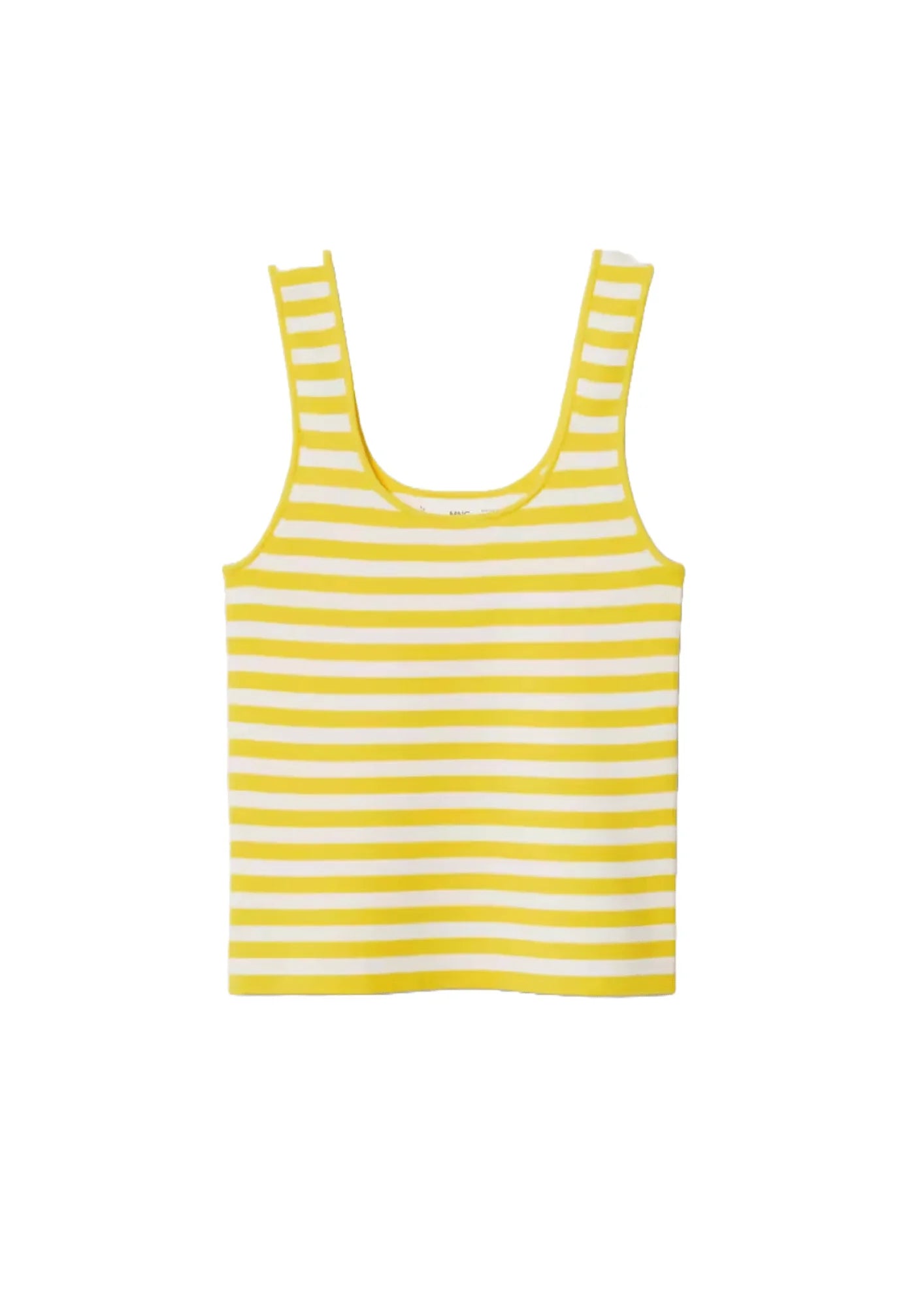 YELLOW STRIPED JERSEY TOP