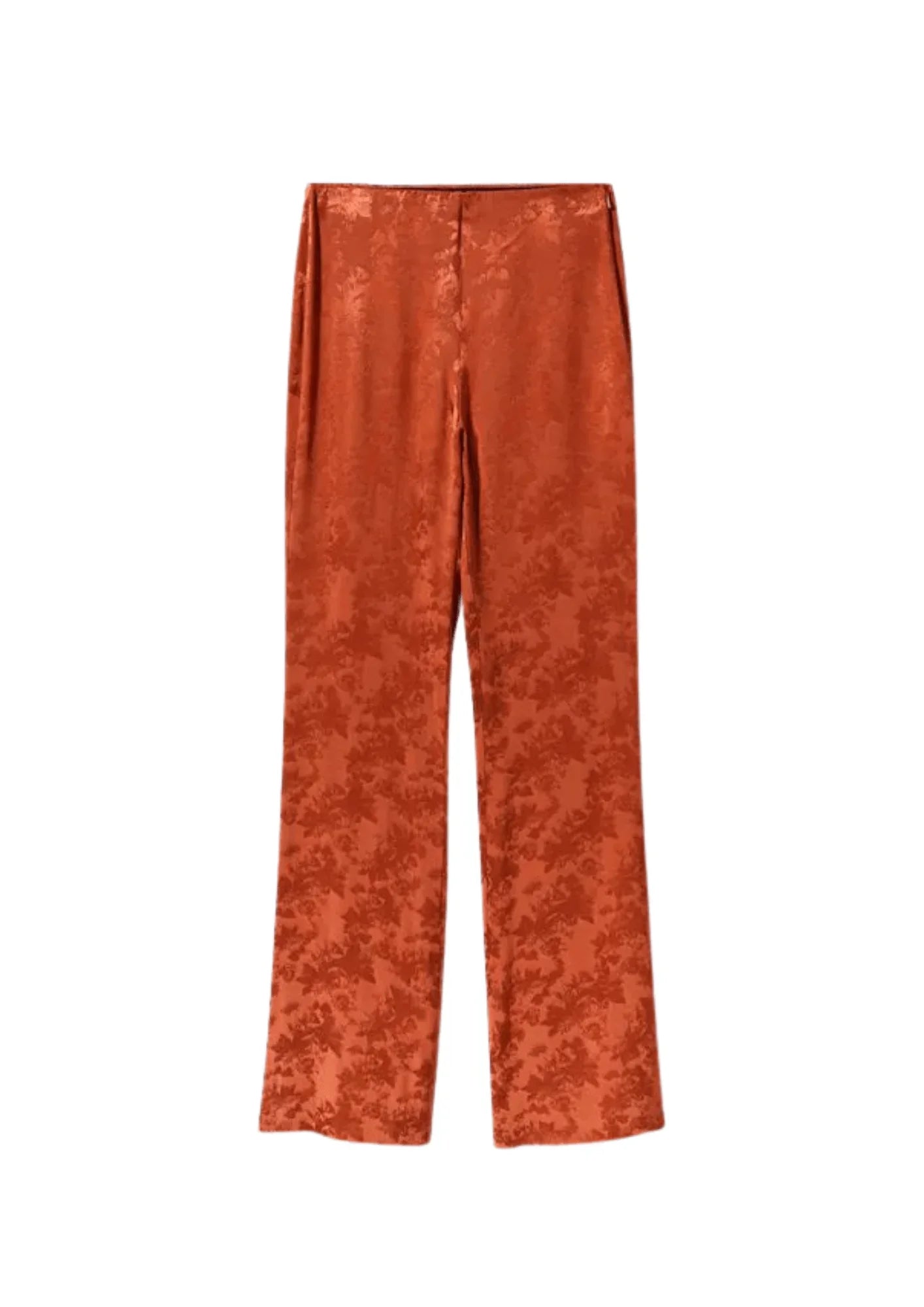 BROWN JACQUARD TROUSERS