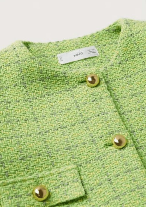 GREEN TWEED BLAZER
