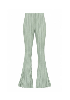 GREEN PLEATED TROUSERS