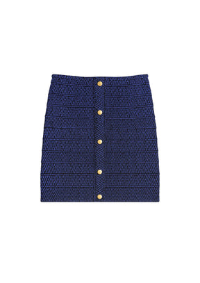 BLAUER MINIROCK