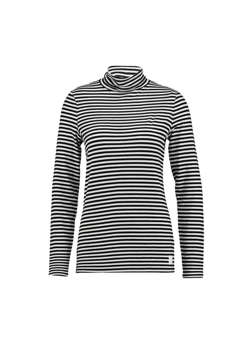 HAUT À RAYURES NOIRES ET BLANCHES