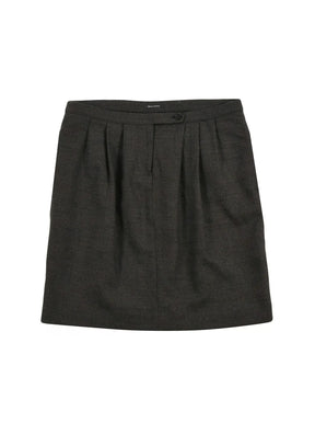 MINI JUPE EN LAINE GRISE