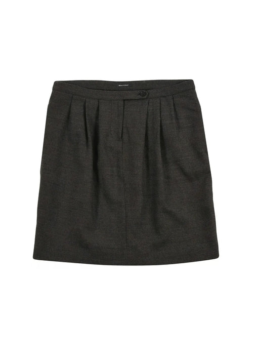 GREY WOOL MINI SKIRT