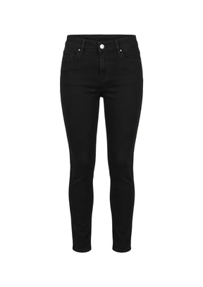 BLACK SLIM FIT DENIM TROUSERS