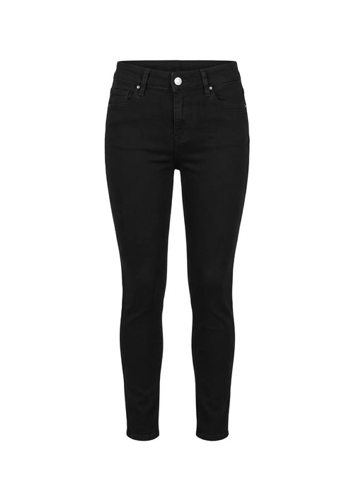 BLACK SLIM FIT DENIM TROUSERS
