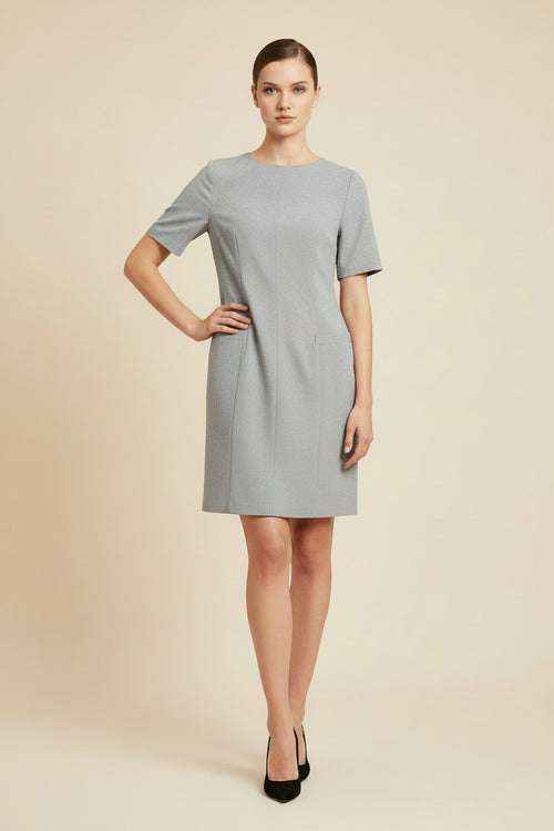 LIGHT GREY BUSINESS DRESS