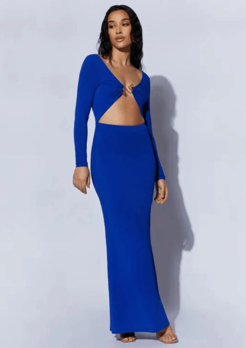 PERSIAN BLUE MEHLIKA MAXI DRESS