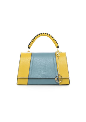 LIME LEATHER HANDBAG