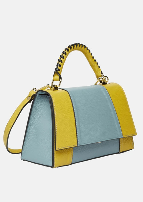 LIME LEATHER HANDBAG